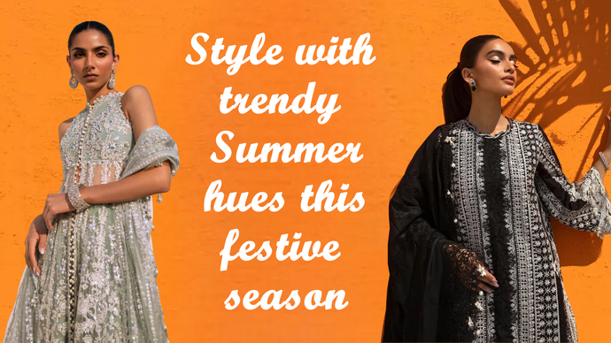 Style with trendy summer hues this festive season