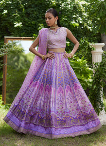 FARAH TALIB AZIZ-Ferazia Embellished Lehenga Choli (3PC)