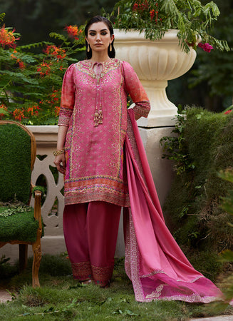 FARAH TALIB AZIZ - Abila Shirt And Dupatta (3PC)