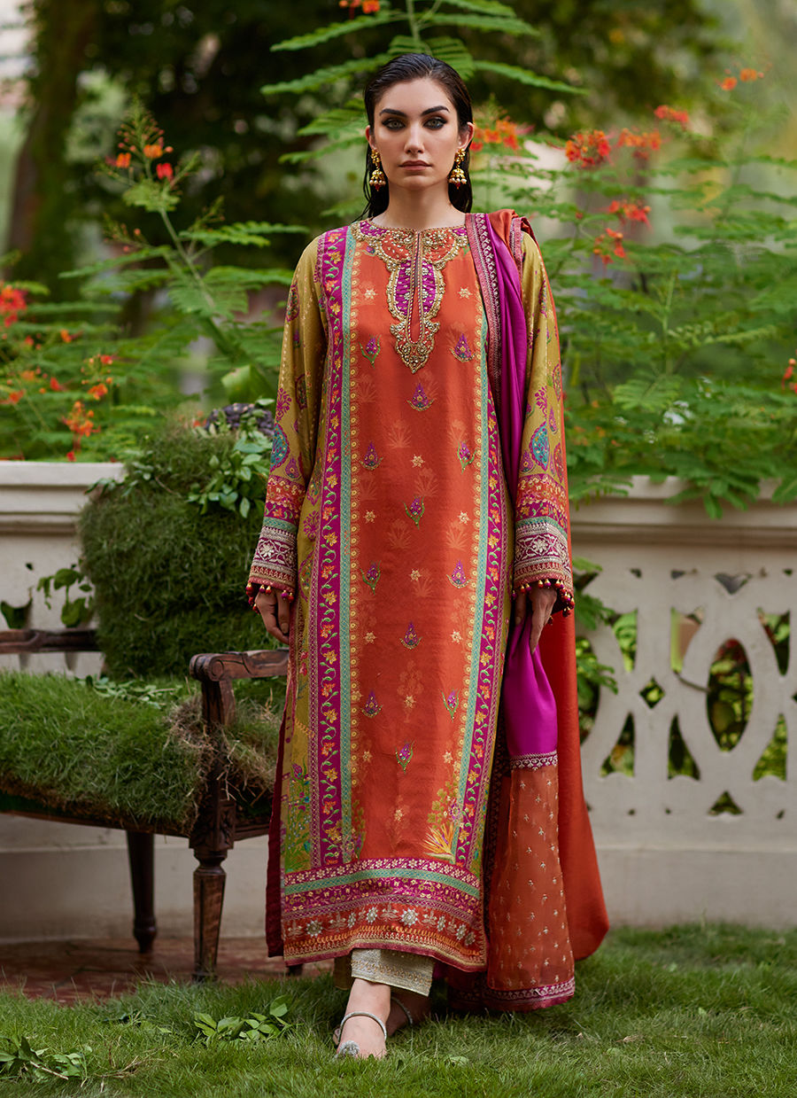 FARAH TALIB AZIZ - Aifa Shirt And Dupatta (3PC)