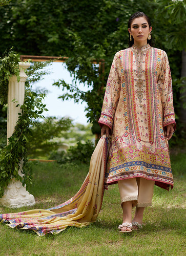 FARAH TALIB AZIZ - Delkash Shirt And Dupatta (3PC)