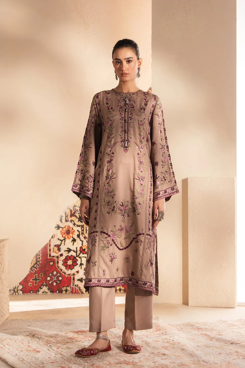 Rozana Collection SS '26 Drop I - Embroidered Suit | E4042/103/805