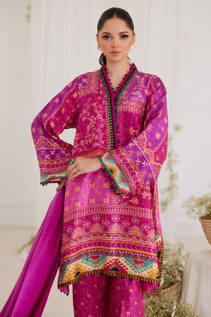 FARAH TALIB AZIZ TARA EID LUXE'24-  
LUZ MAGENTA SHIRT AND DUPATTA (3pc)