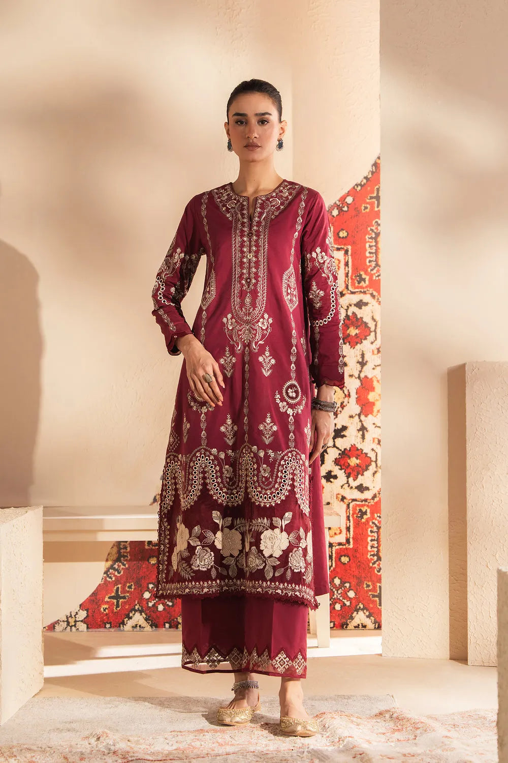Rozana Collection SS '26 Drop I - Embroidered Suit | E4164/103/415