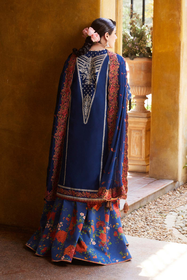 HUSSAIN REHAR ZAIBA EID STITCHED LAWN '24 - NEELOFAR