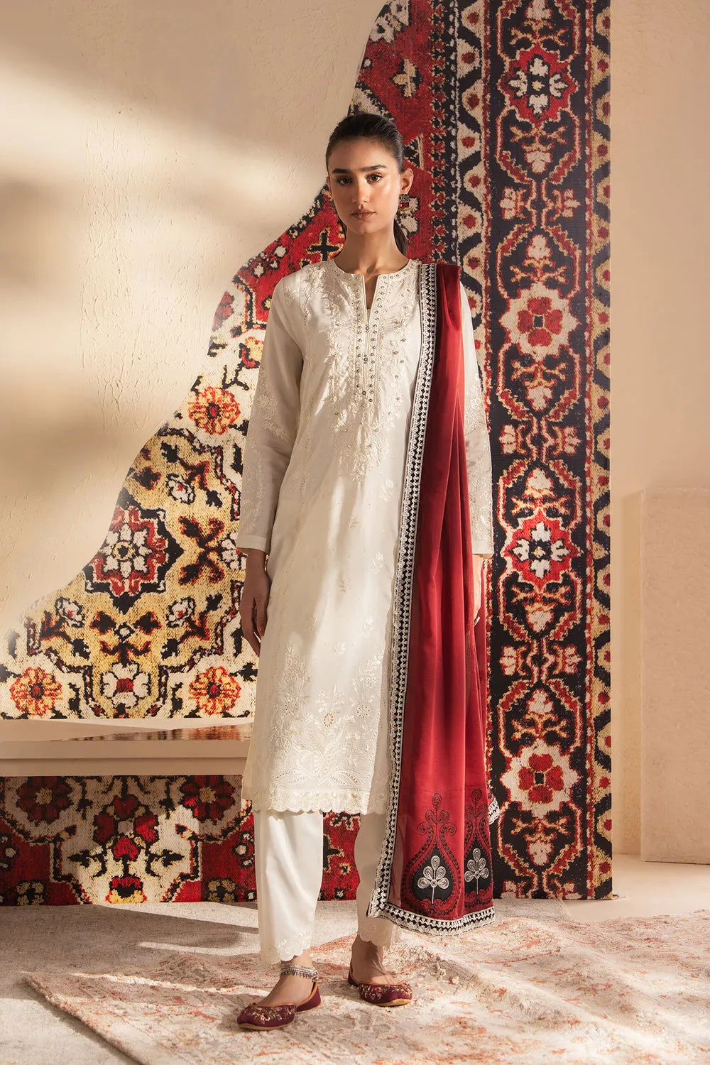 Rozana Collection SS '26 Drop I - Embroidered Suit | E4149/103/005
