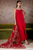 SHAZIA RAUF KHAN FORMAL LATE CHECKOUT- CRIMSON