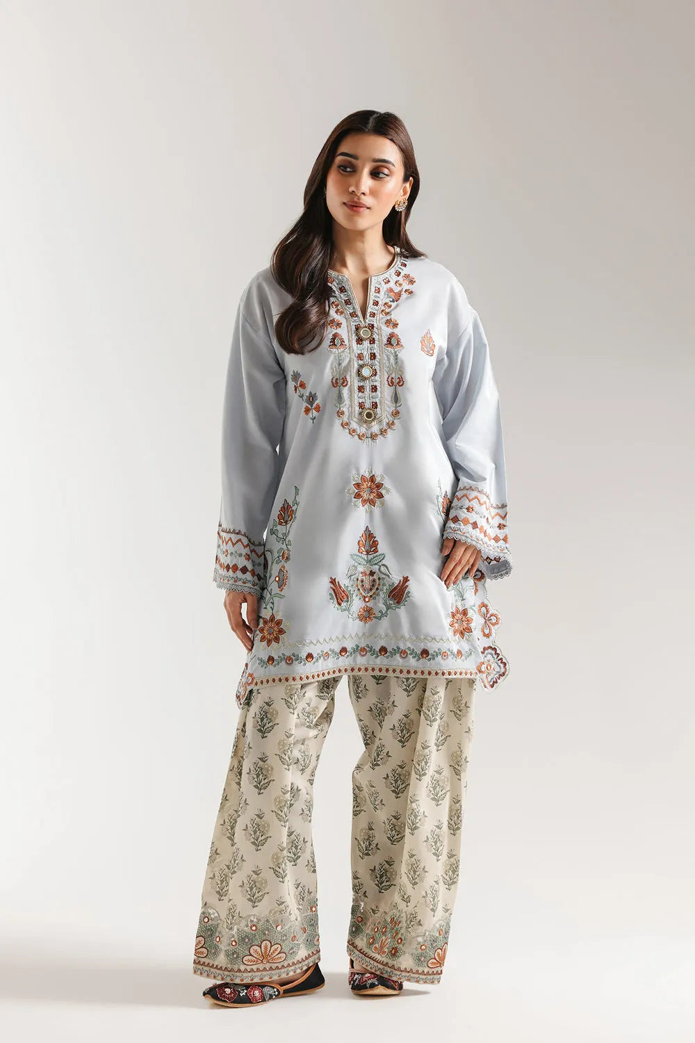 Rozana Collection SS '26 Drop I - Embroidered Suit | E4225/103/635