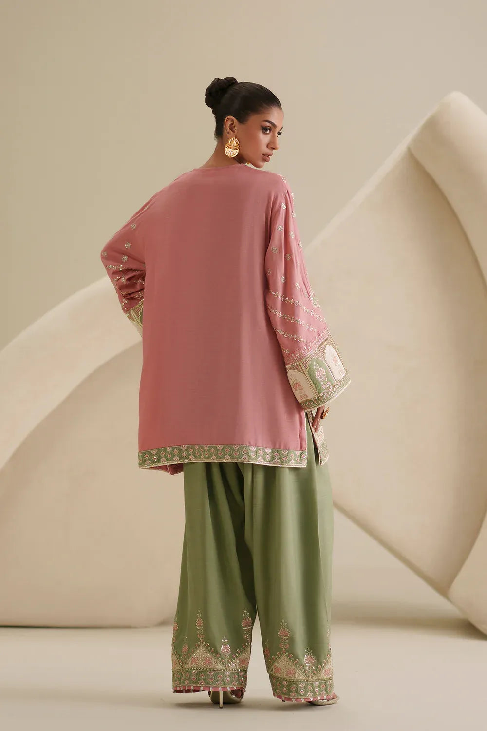 Women Boutique SS'26 Drop III - Embroidered Suit | E1078/104/408 - second image
