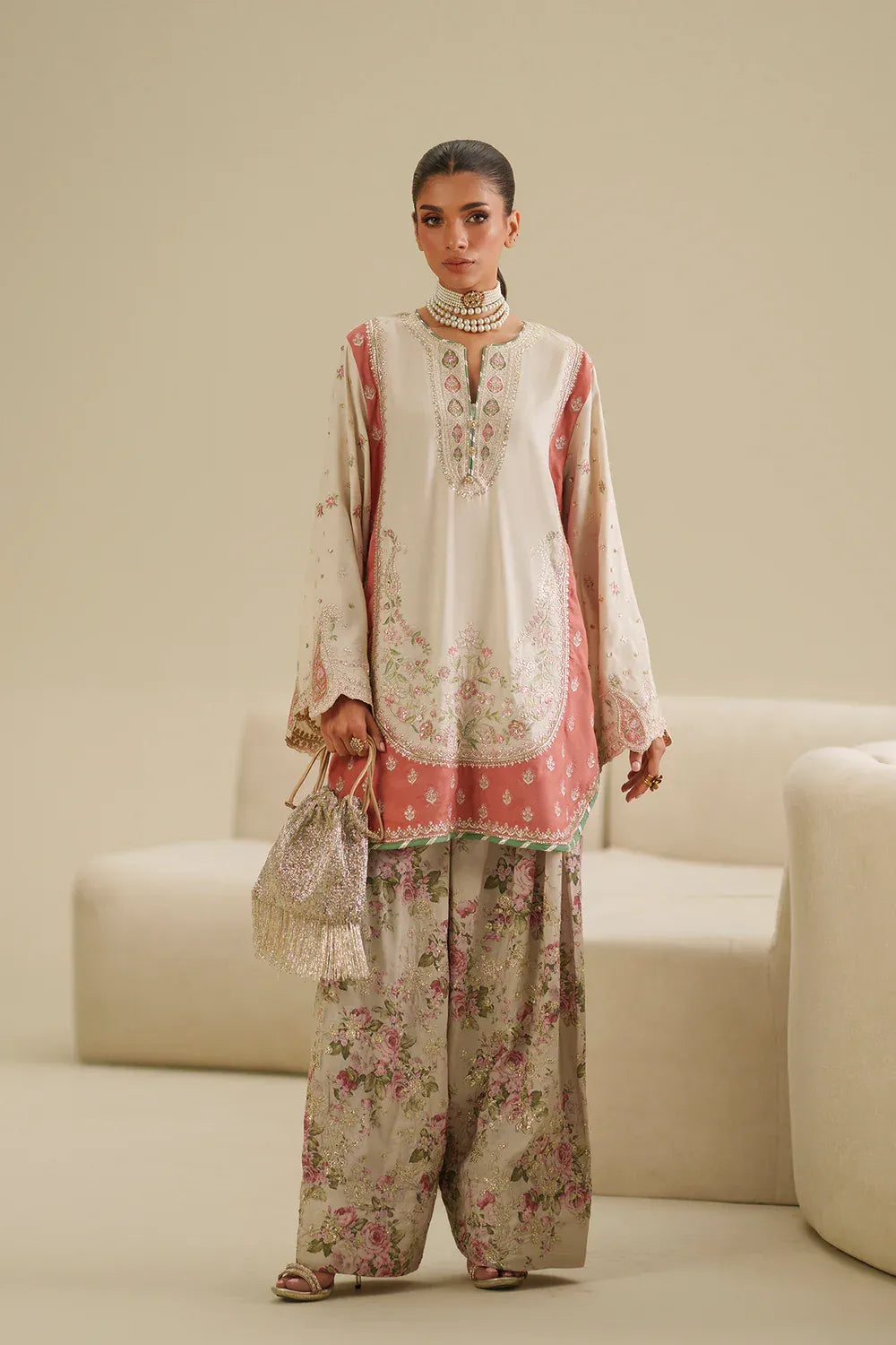 Women Boutique SS'26 Drop III - Embroidered Suit | E1059/104/005