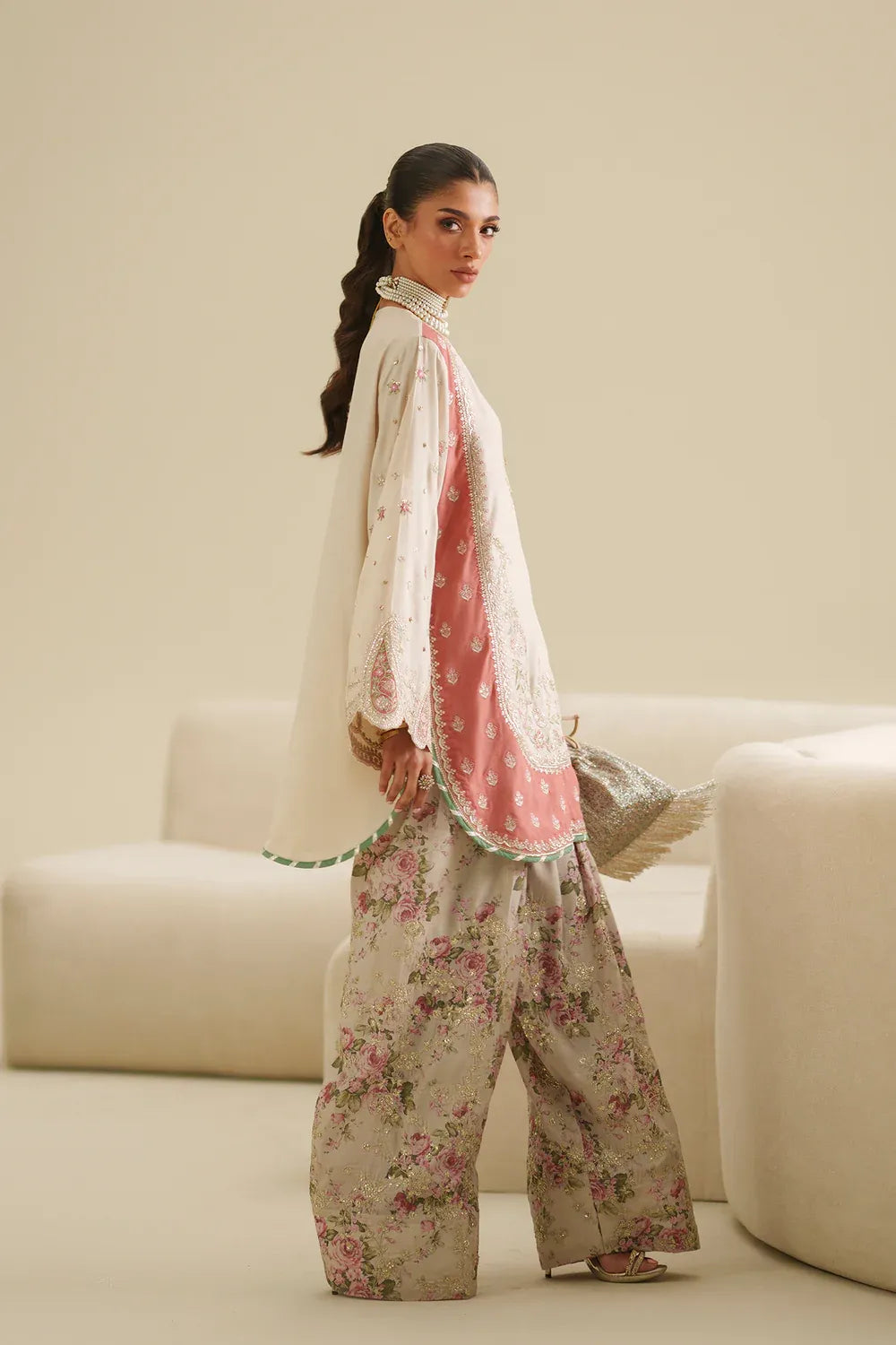 Women Boutique SS'26 Drop III - Embroidered Suit | E1059/104/005 - second image