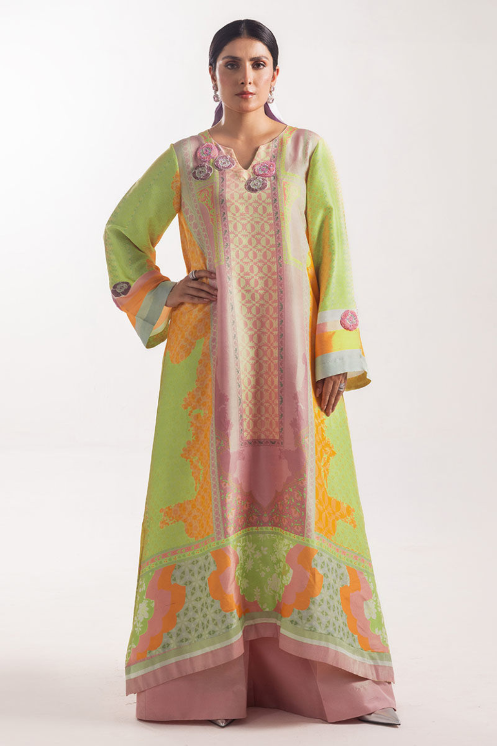 ANSAB JAHANGIR AYEZA  LUXURY SILKS'24- AELIA  (3PC)