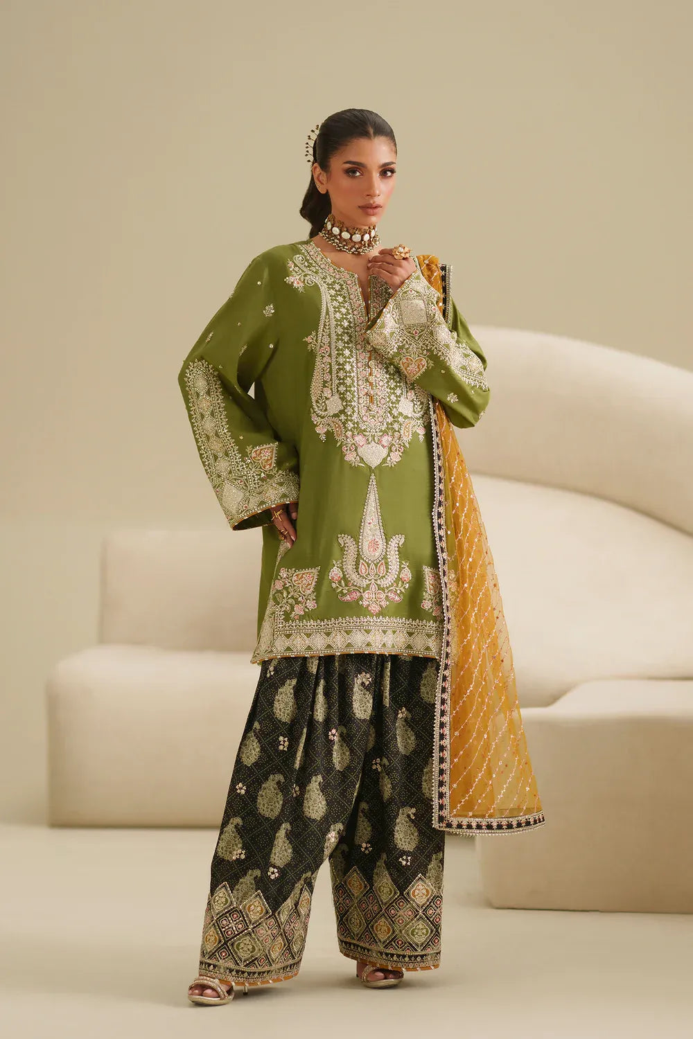 Women Boutique SS'26 Drop III - Embroidered Suit | E1065/104/122