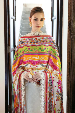 KANWAL MALIK MAYAL UNSTITCHED LAWN'24- CERISE