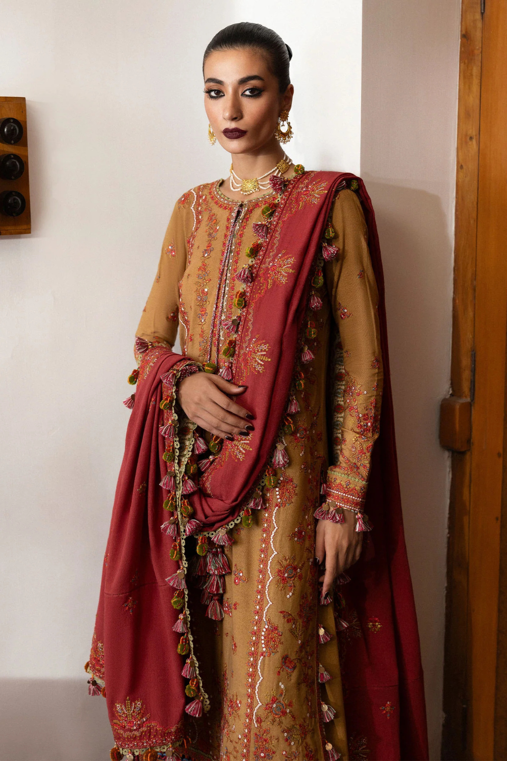 HUSSAIN REHAR KARANDI A/W'24- TAWN - second image