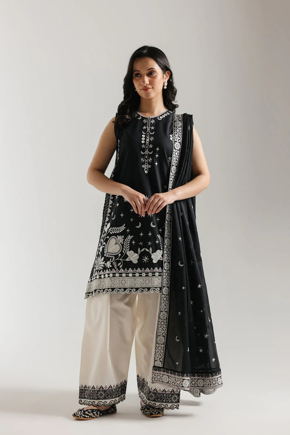 Rozana Collection SS '26 Drop I - Embroidered Suit | E4153/103/901