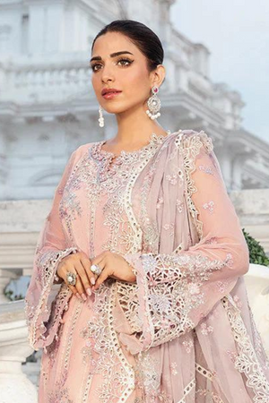 Unstitched Embroidered Chiffon Suit | MPC-24-106