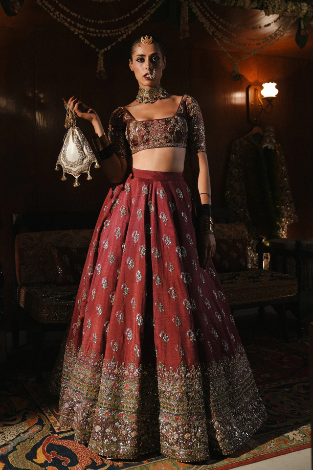 BRIDAL COUTURE- SURKH