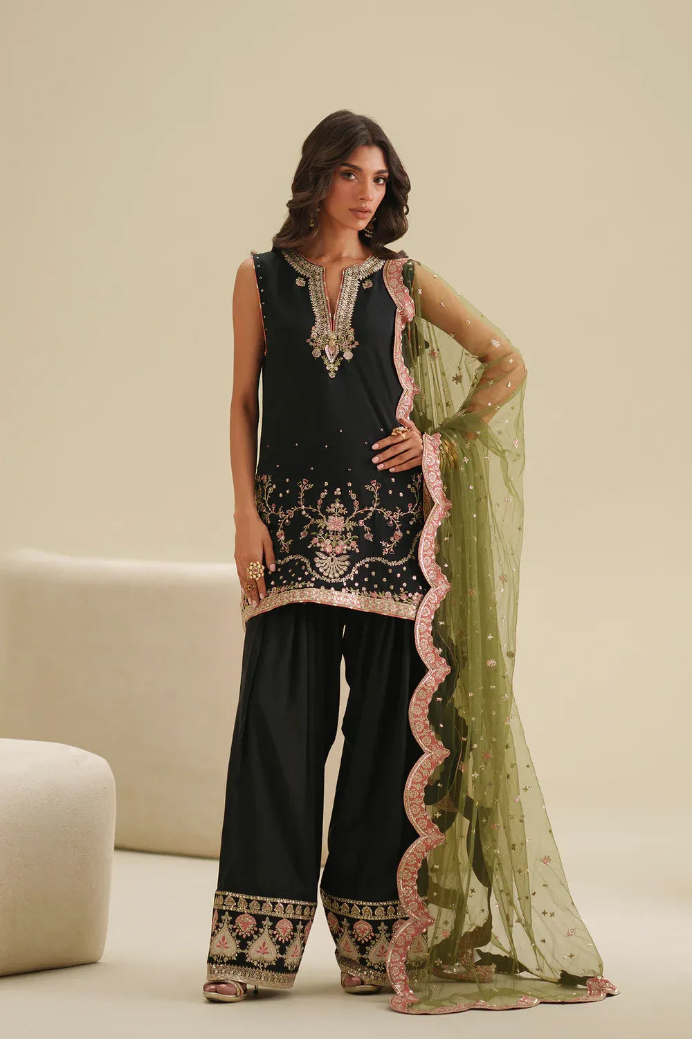 Women Boutique SS'26 Drop III - Embroidered Suit | E1057/104/902