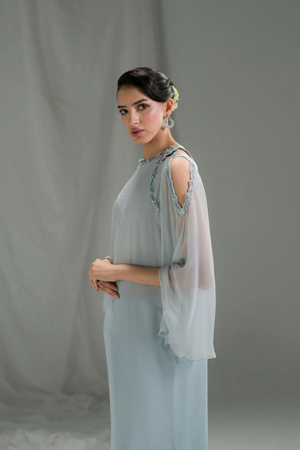 AMMARA KHAN SETA'24- ICE BUE GLAM (D-04) - second image