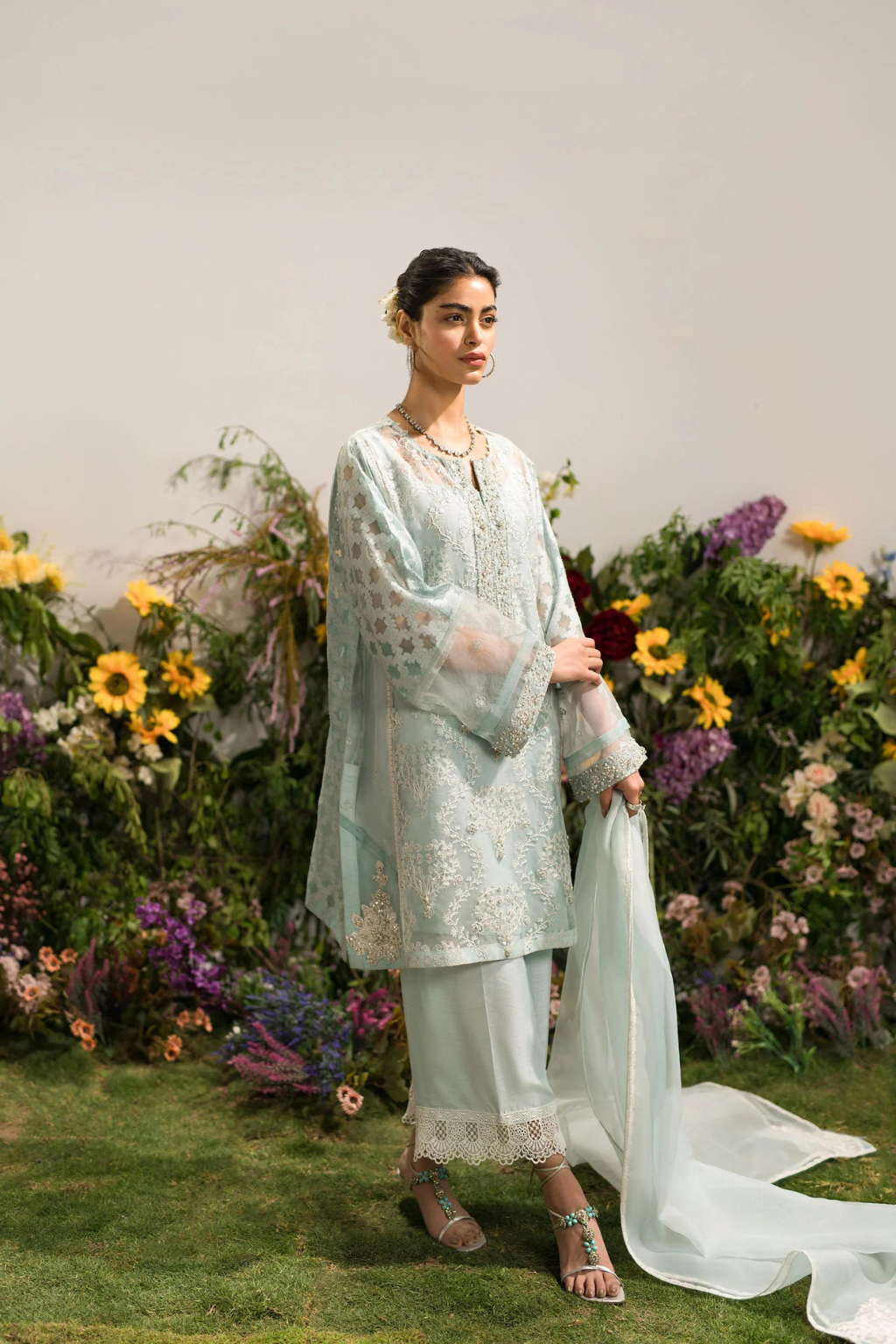 AMMARA KHAN LILY'24- PASTEL SKY SET (D-03)