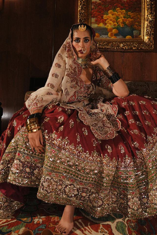 BRIDAL COUTURE- SURKH