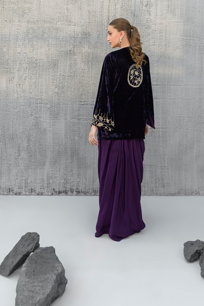 VELVET VELOUR'24- INDIGO (2PC)