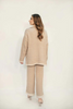 Layla Beige & White Knit Suit