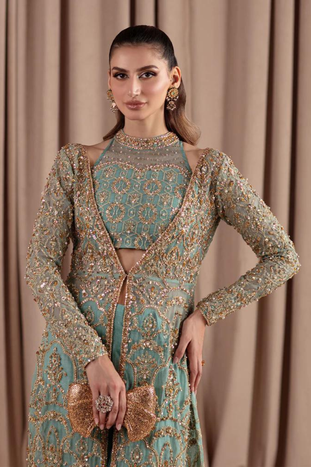 ELARA LUXURY PRET'24- AQUAMARINE - second image