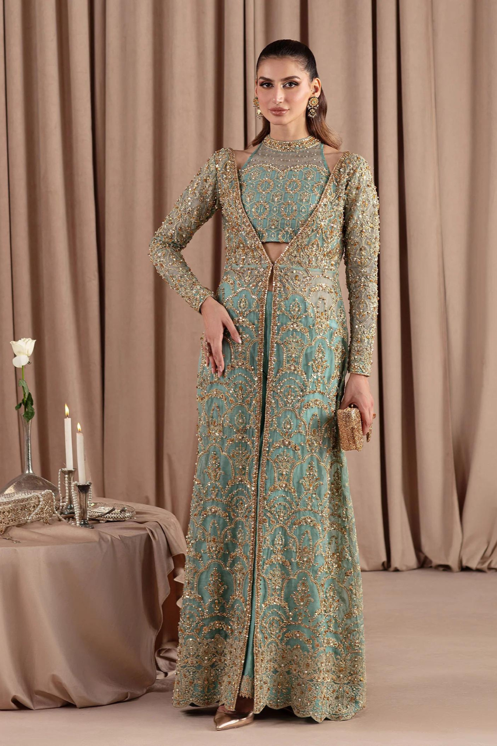ELARA LUXURY PRET'24- AQUAMARINE