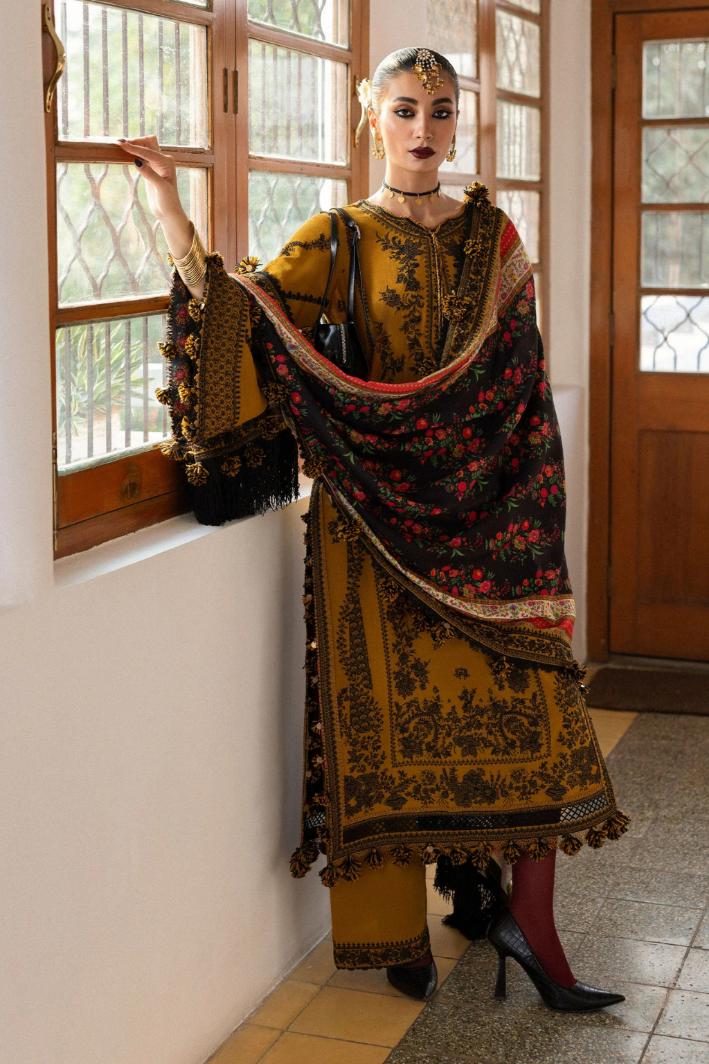 HUSSAIN REHAR KARANDI A/W'24- SAAGE - second image