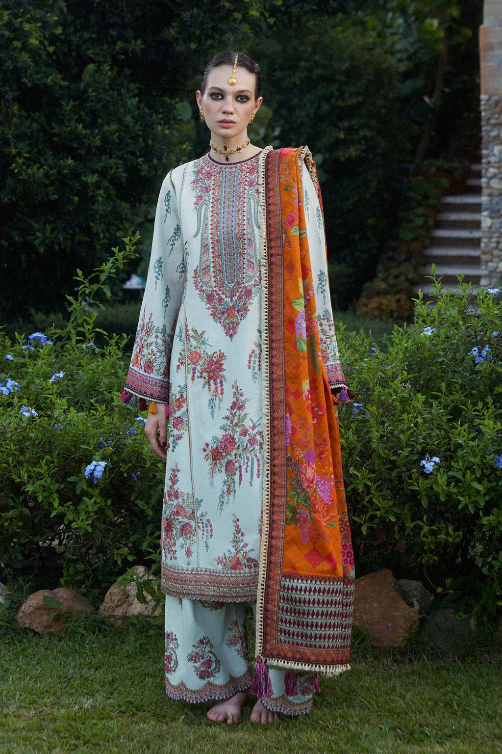 HUSSAIN REHAR ZAIBA EID STITCHED LAWN '24 - SUMBUL