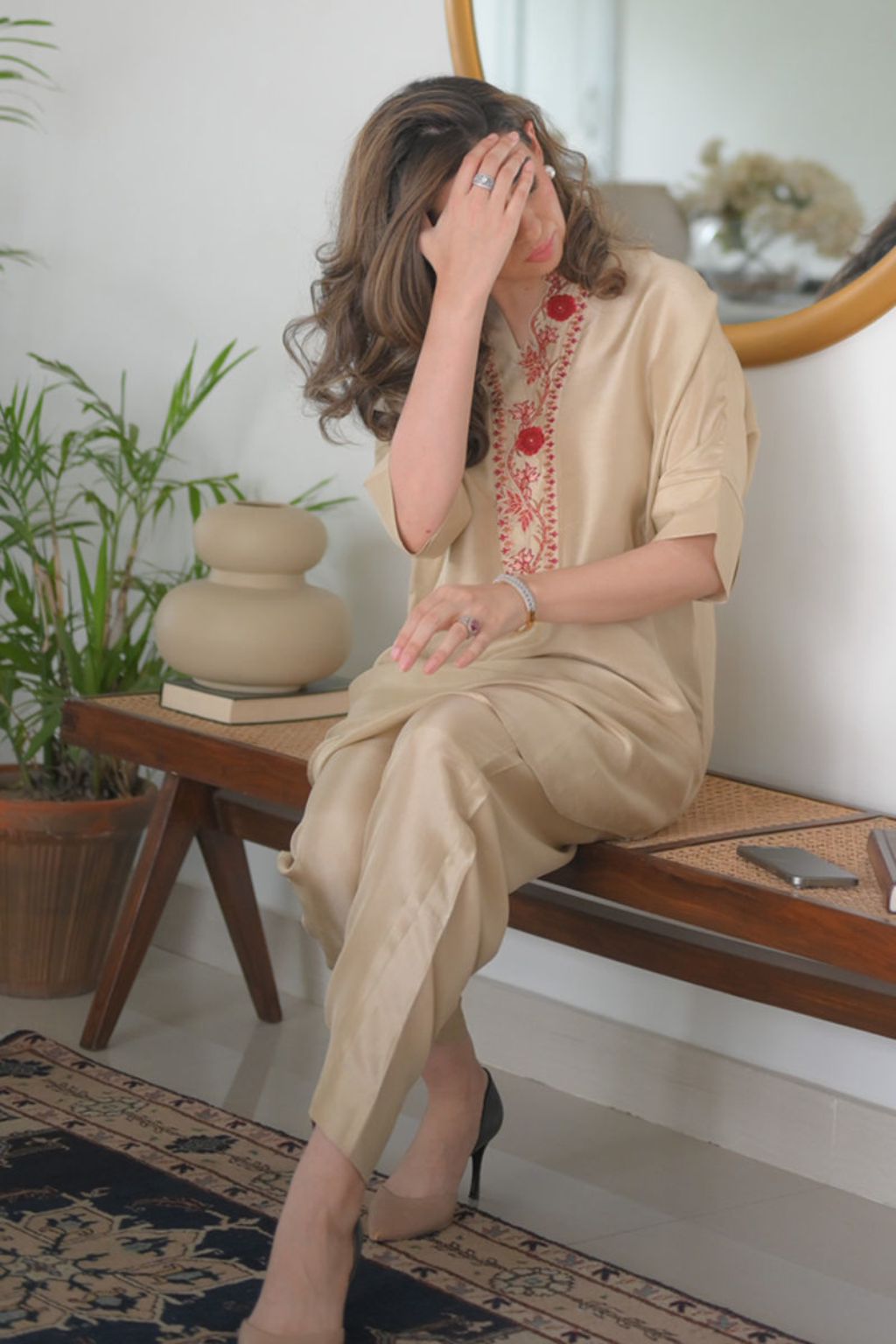 UZMA AFSHEEN LUXURY PRET'24- NUDE BLISS (2PC) - second image