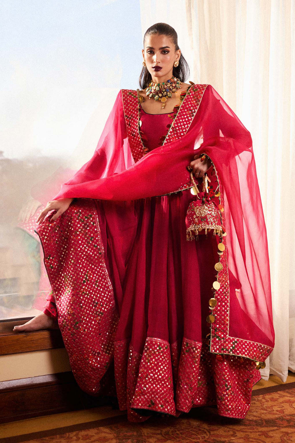 HUSSAIN REHAR LUXURY PRET SS/24- ROSHAN - second image