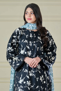 3 Piece - Pure Embroidered Cambric Suit S110022