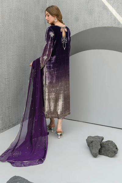 VELVET VELOUR'24- GREY GRAPES (3PC)