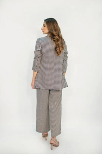 Charlotte Chequered Tweed Double Breasted Suit