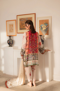 AMMARA KHAN RONAQ'25- Modern Mughal Kurta Shalwar Set (D-02)