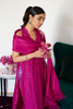 FARAH TALIB AZIZ LUXE PRET'24- CLARIENE HOT PINK SCHIFFLI SHIRT WITH DUPATTA