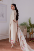 FARAH TALIB AZIZ LUXE PRET'24- LIARA SAND EMBROIDERED RAWSILK SHIRT AND DUPATTA & PANT (3PC)