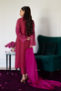 FARAH TALIB AZIZ LUXE PRET'24- HONORINE MAGENTA EMBROIDERED RAW SILK SHIRT WITH DUPATTA & PANT (3pc)