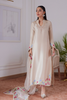 FARAH TALIB AZIZ LUXE PRET'24- LIARA SAND EMBROIDERED RAWSILK SHIRT AND DUPATTA & PANT (3PC)