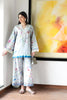 Staycation '25 - ICE BLUE LILY SET LUXURY PRINTED & EMBROIDERED (NPA2-25313)