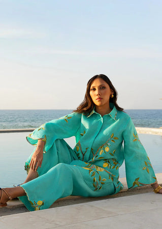 Tiya By Sania Maskatiya
Drop 2- Camila Turquoise Co-Ord Set