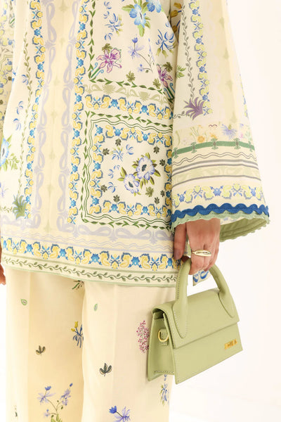 Staycation '25 - BUTTER YELLOW LUXURY PRINTED 2PCS SET (NPA2-25311)