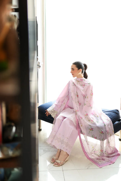 Staycation '25 - LILAC LUXURY EMBROIDERED 3PCS SET (NP3-25431)