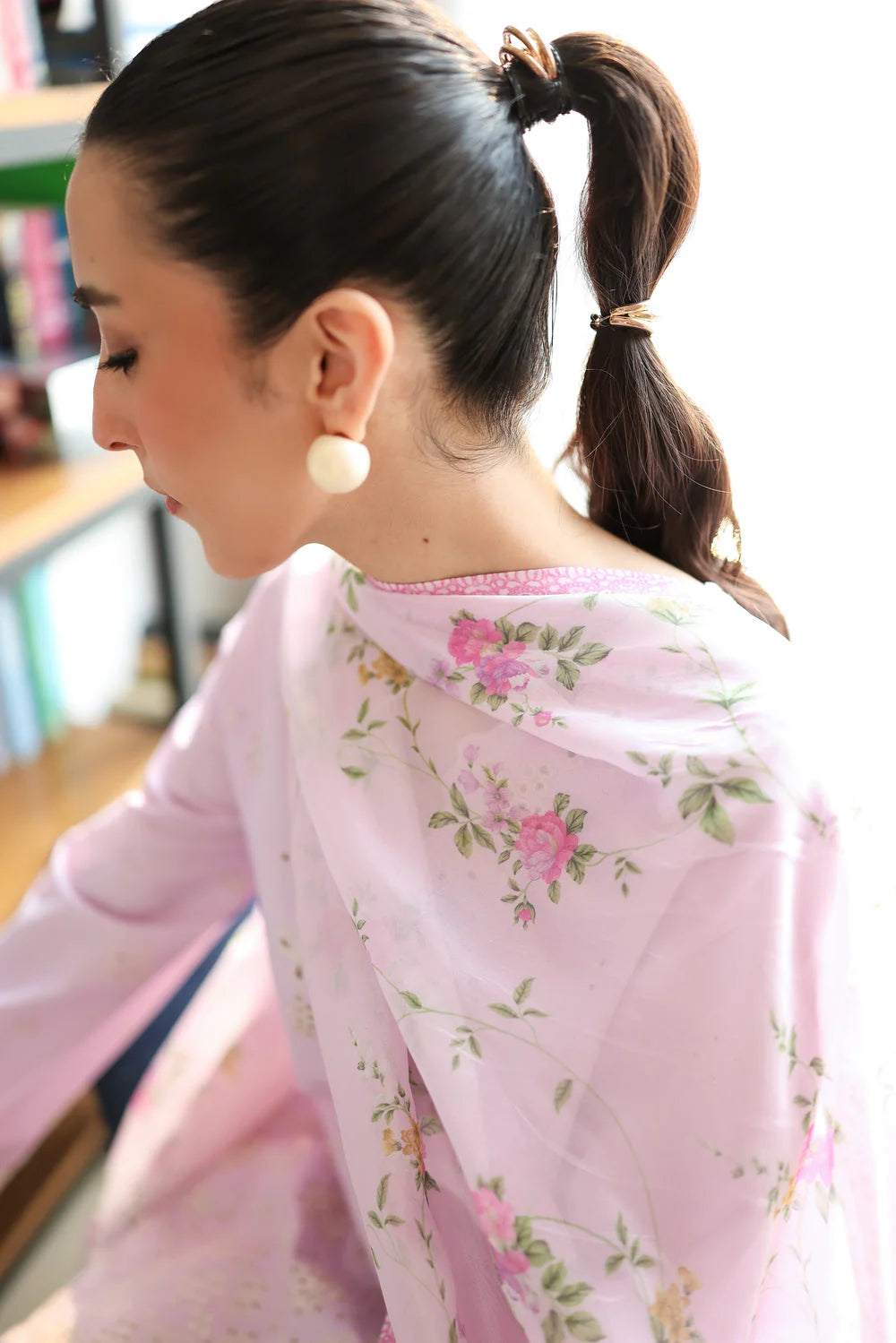 Staycation '25 - LILAC LUXURY EMBROIDERED 3PCS SET (NP3-25431) - second image