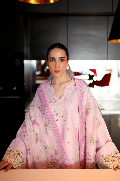 Staycation '25 - LILAC LUXURY EMBROIDERED 3PCS SET (NP3-25431)