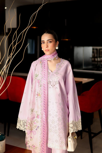 Staycation '25 - LILAC LUXURY EMBROIDERED 3PCS SET (NP3-25431)