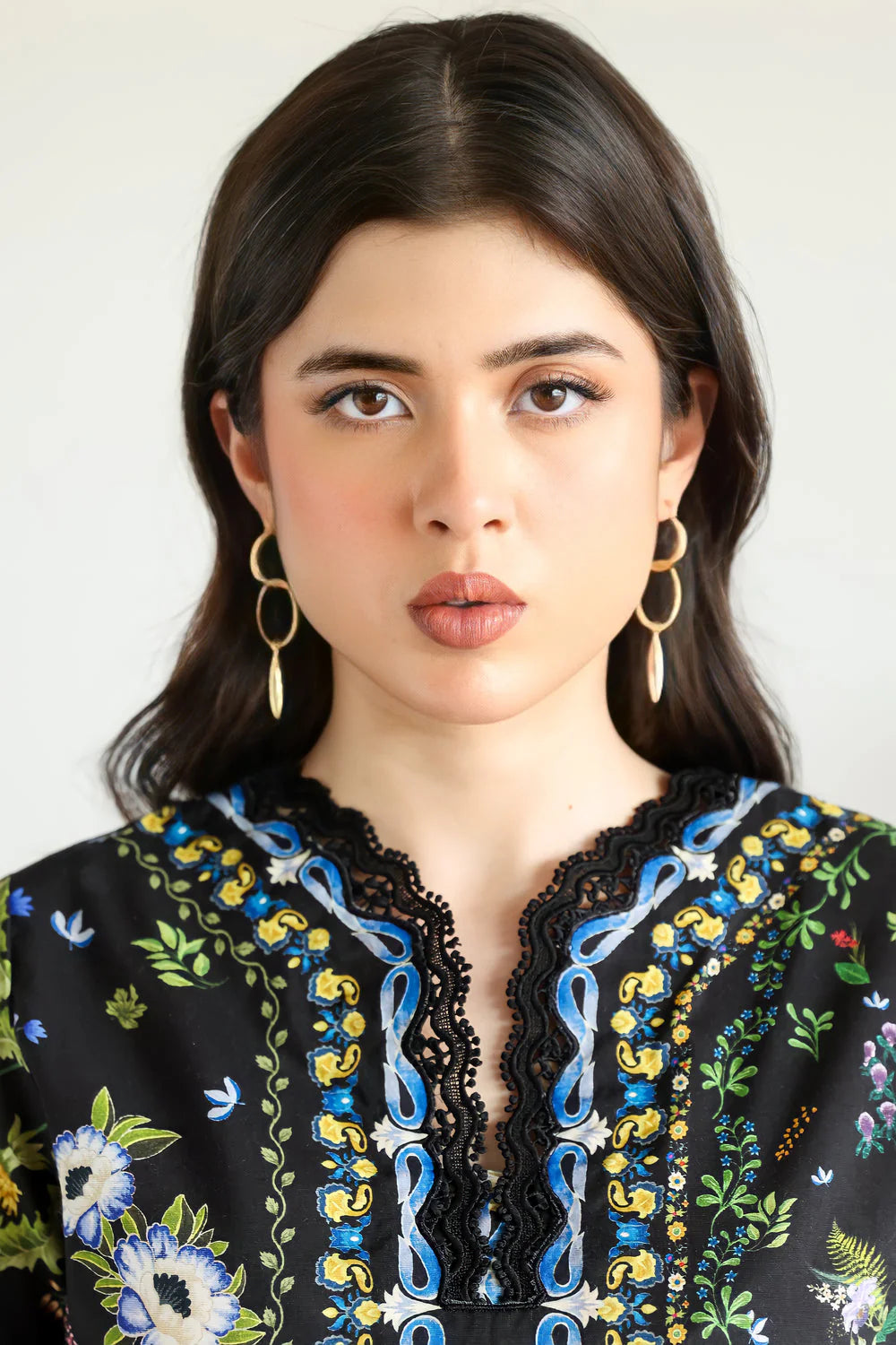 Staycation '25 - BLACK LUXURY PRINTED 2PCS SET (NPA2-25309)